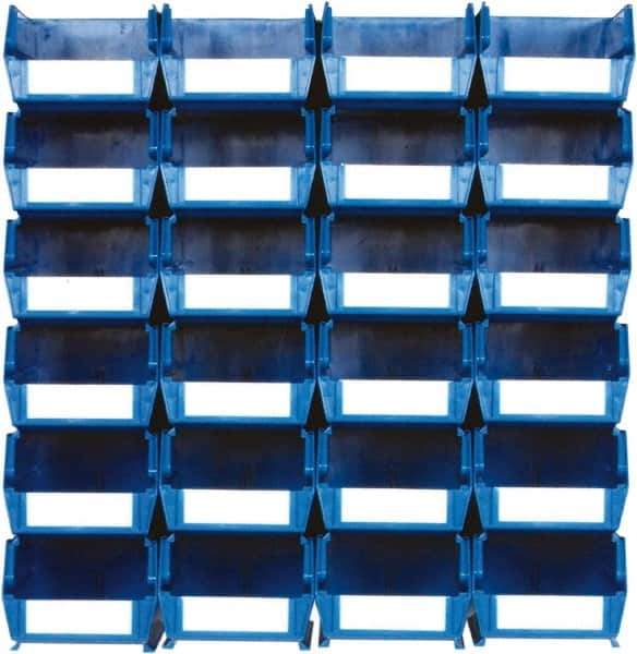 Triton - 12 Lb. Load Capacity, 7-3/8" Deep, Multi-Colored Polypropylene Bin System - 3" High x 4-1/8" Wide x 7-3/8" Long - Exact Tool & Supply