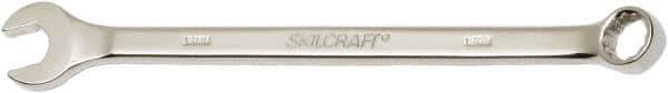Ability One - 12mm 12 Point Combination Wrench - 15° Offset Angle, Steel, Chrome Finish - Exact Tool & Supply