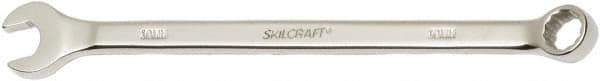 Ability One - 10mm 12 Point Combination Wrench - 15° Offset Angle, Steel, Chrome Finish - Exact Tool & Supply