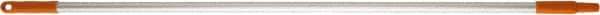 Vikan - 52 x 1" Aluminum Squeegee Handle - European Threaded Connection, Orange - Exact Tool & Supply