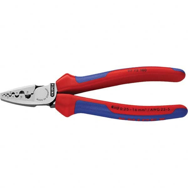 Knipex - Crimpers Type: Crimping Pliers Style: Crimping Pliers for End Sleeves (Ferrules) - Exact Tool & Supply