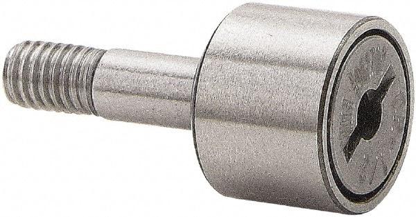 Accurate Bushing - 1-1/2" Roller Diam x 7/8" Width, 5/8" Stud Diam x 1-1/2" Length, Stud Cam Follower - Stainless Steel, 3/4" Thread Length, 5/8-18 Thread, 2-3/8" OAL, 3,390 Lb Dynamic Cap - Exact Tool & Supply