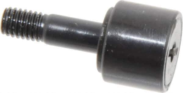 Accurate Bushing - 1/2" Roller Diam x 3/8" Width, 0.19" Stud Diam x 5/8" Length, Stud Cam Follower - Steel, 1/4" Thread Length, 10-32 Thread, 1" OAL, 970 Lb Dynamic Cap, 720 Lb Static Cap - Exact Tool & Supply