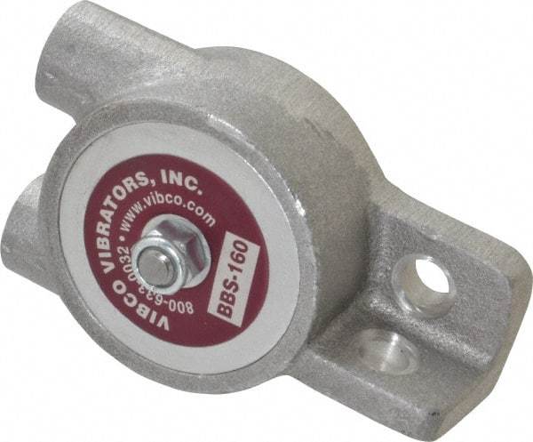 Vibco - 160 Lb. Force, 7 Cubic Feet per Minute, 9,000 RPM, 67 Decibel, Pneumatic Vibrator - 4-1/8" Long x 1-9/16" Wide x 1-1/4" High, 1/4 Port Inlet, 1/4 Port Outlet - Exact Tool & Supply
