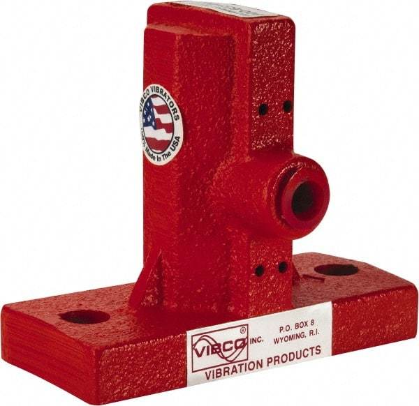 Vibco - 3-1/2 Cubic Feet per Minute, 10,500 RPM, 95 Decibel, Pneumatic Vibrator - 4-1/2" Long x 2" Wide x 3-7/8" High, 9/16 Port Inlet, 1/4 Port Outlet - Exact Tool & Supply