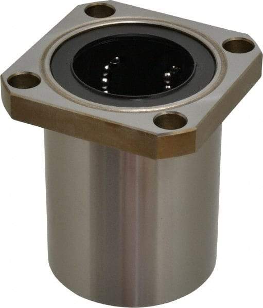 Value Collection - 2" ID, Square Flanged Single Linear Bearing - 3" OD - Exact Tool & Supply