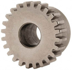 Boston Gear - 24 Pitch, 1" Pitch Diam, 24 Tooth Spur Gear - 1/4" Face Width, 3/8" Bore Diam, 0.87" Hub Diam, 14.5° Pressure Angle, Steel - Exact Tool & Supply