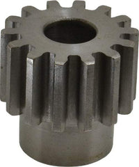 Boston Gear - 12 Pitch, 1.167" Pitch Diam, 14 Tooth Spur Gear - 3/4" Face Width, 1/2" Bore Diam, 0.92" Hub Diam, 14.5° Pressure Angle, Steel - Exact Tool & Supply