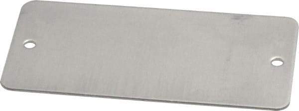C.H. Hanson - 3 Inch Wide, Style 2, Aluminum Blank Metal Plate - 1-1/2 Inch High, 25 Pieces - Exact Tool & Supply