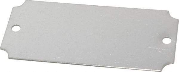 C.H. Hanson - 3-1/16 Inch Wide, Style 3, Stainless Steel Blank Metal Plate - 1-7/16 Inch High, 10 Pieces - Exact Tool & Supply