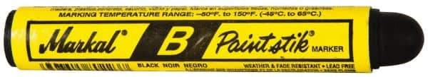 Markal - Black Paint Marker - Ball Tip - Exact Tool & Supply