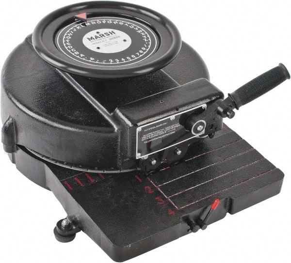 Made in USA - 4 Line, 1 Inch Character, Manual Stencil Machine - 14 Characters per Ft. - Exact Tool & Supply