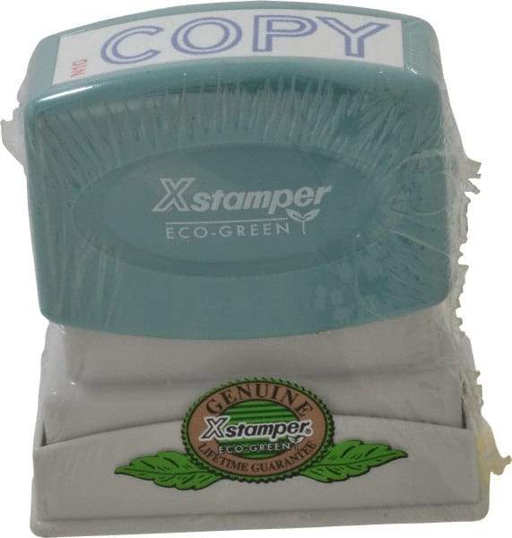 Value Collection - Copy, Blue Pre-Inked Stamp - 1/2 Inch Wide x 1-5/8 Inch Long - Exact Tool & Supply