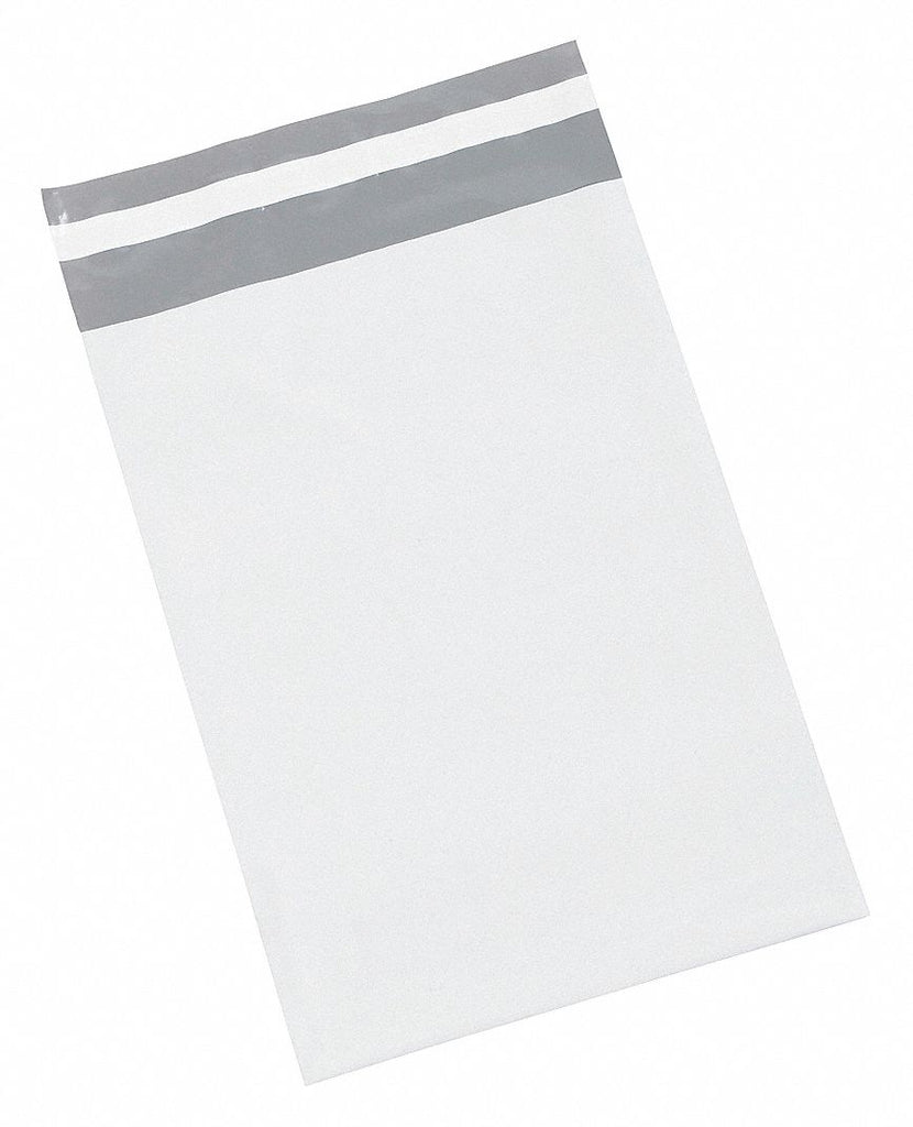 Color White, Mailer Envelope, Material Polyethylene, Width 7-1/2", PK 1000