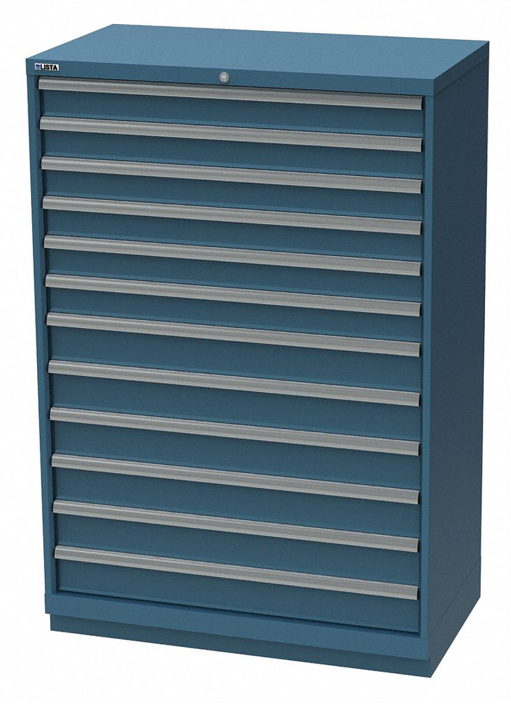 Stationary Full Height Modular Drawer Cabinet, 12 Drawers, 40-1/4"W x 22-1/2"D x 59-1/2"H