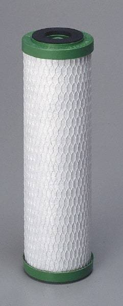 Pentair - 2-7/8" OD, 0.5µ, Carbon Briquette/Resin Giardia & Cryptosporidium Reduction Cartridge Filter - 9-3/4" Long, Reduces Tastes, Odors & Sediments - Exact Tool & Supply