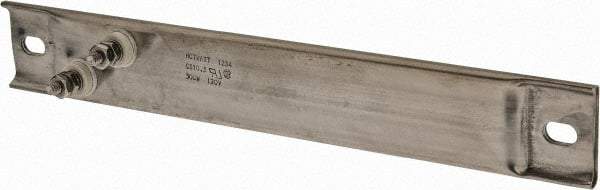 Hotwatt - 120 Volt, 300 Watt, 10-1/2" Long Channel Strip Heater - 5-1/4" Hot Length, 19 Watt per Sq In - Exact Tool & Supply