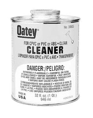 Oatey - 1 Gal All-Purpose Cleaner - Clear, Use with ABS, PVC & CPVC For All Diameters - Exact Tool & Supply
