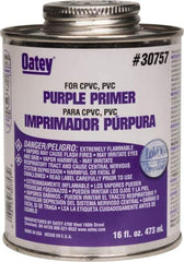 Oatey - 16 oz All Purpose Primer/Cleaner - Purple, Use with PVC & CPVC - Exact Tool & Supply