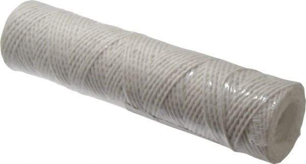 Parker - 2-1/2" OD, 10µ, Acetate Cotton String-Wound Cartridge Filter - 10" Long - Exact Tool & Supply