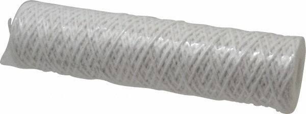 Parker - 2-1/2" OD, 5µ, Acetate Cotton String-Wound Cartridge Filter - 10" Long - Exact Tool & Supply