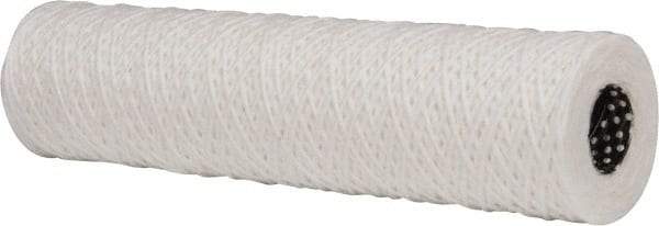 Parker - 2-1/2" OD, 5µ, Cotton String-Wound Cartridge Filter - 10" Long - Exact Tool & Supply