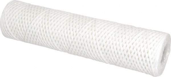 Parker - 2-1/2" OD, 25µ, Cotton String-Wound Cartridge Filter - 10" Long - Exact Tool & Supply