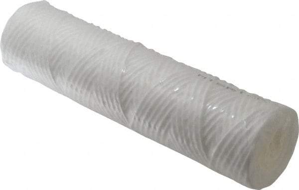 Parker - 2-1/2" OD, 25µ, Polypropylene Cotton String-Wound Cartridge Filter - 10" Long - Exact Tool & Supply