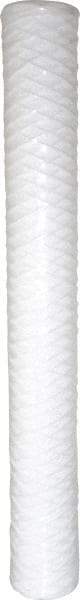 Parker - 2-1/2" OD, 1µ, Polypropylene Cotton String-Wound Cartridge Filter - 20" Long - Exact Tool & Supply