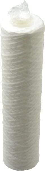 Parker - 2-1/2" OD, 5µ, Polypropylene Cotton String-Wound Cartridge Filter - 10" Long - Exact Tool & Supply