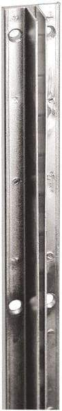 ECONOCO - Black Finish Single Slotted Standard Bracket - 96" Long, 13/16" Wide - Exact Tool & Supply