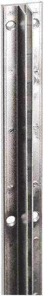 ECONOCO - Black Finish Single Slotted Standard Bracket - 96" Long, 1.187" Wide - Exact Tool & Supply
