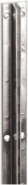 ECONOCO - Black Finish Single Slotted Standard Bracket - 72" Long, 1.187" Wide - Exact Tool & Supply