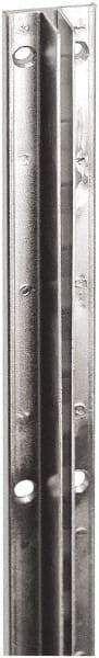 ECONOCO - Black Finish Single Slotted Standard Bracket - 96" Long, 11/16" Wide - Exact Tool & Supply