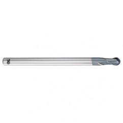 .1mm Dia. - 40mm OAL - Carbide - Ball End HP End Mill-2 FL - Exact Tool & Supply