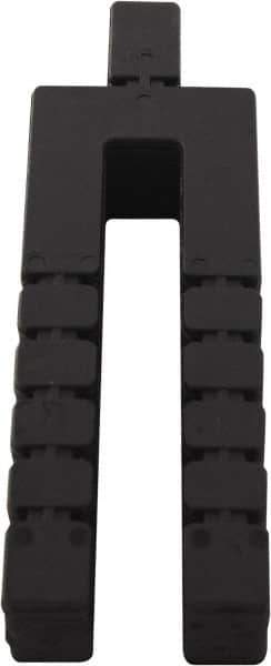 Precision Brand - 1,008 Piece, 1" Thick x 2" Wide x 5" Long Polystyrene Taper Shim - Black, ±10% Tolerance - Exact Tool & Supply