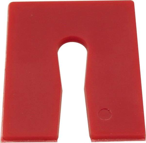 Precision Brand - 504 Piece, 3" Wide x 4" Long Polystyrene Slotted Shim - Blue, ±10% Tolerance - Exact Tool & Supply