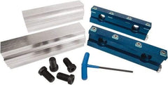 Kurt - 1.475" Jaw Width, Quick Change Jaw System, Vise Jaw Set - Aluminum Alloy, Bolt On, Soft Jaws - Exact Tool & Supply