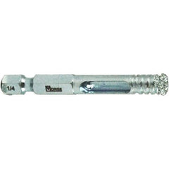 M.K. MORSE - 1/4" Diam, 1-1/2" Cutting Depth, Hole Saw - Steel Saw, Gulleted Edge - Exact Tool & Supply