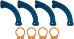 Loc-Line - 1/2" Hose Inside Diam, Coolant Hose Extended Elbow - For Use with Loc-Line Modular Hose System - Exact Tool & Supply