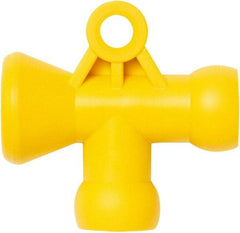 Loc-Line - 1/4" Hose Inside Diam, Coolant Hose T-Fitting - For Use with Loc-Line Modular Hose System - Exact Tool & Supply
