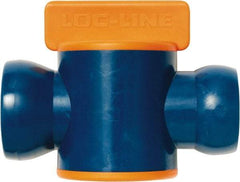 Loc-Line - 3/4" ID Coolant Hose In-Line Valve - Female to Ball Connection, Acetal Copolymer Body, Unthreaded, Use with Loc-Line Modular Hose Systems - Exact Tool & Supply