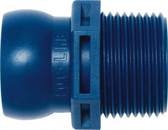 Loc-Line - 3/4" Hose ID, Male to Female Coolant Hose Connector - 3/4" BSPT, For Loc-Line Modular Hose Systems - Exact Tool & Supply