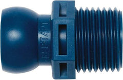 Loc-Line - 1/2" Hose ID, Male to Female Coolant Hose Connector - 1/2" BSPT, For Loc-Line Modular Hose Systems - Exact Tool & Supply