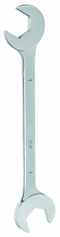 1-1/8 x 1-1/8" - Chrome Satin Finish Double Open End Angle Wrench - Exact Tool & Supply