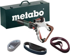 Metabo - 1-1/2 x 30", 2,400 to 8,900 RPM Air Belt Sander - 0.25 hp, 1,650 to 5,500 SFPM - Exact Tool & Supply