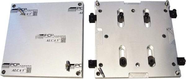 Mitee-Bite - Square Aluminum CNC Clamping Pallet - 379mm Wide x 379mm Long x 25.4mm Thick - Exact Tool & Supply