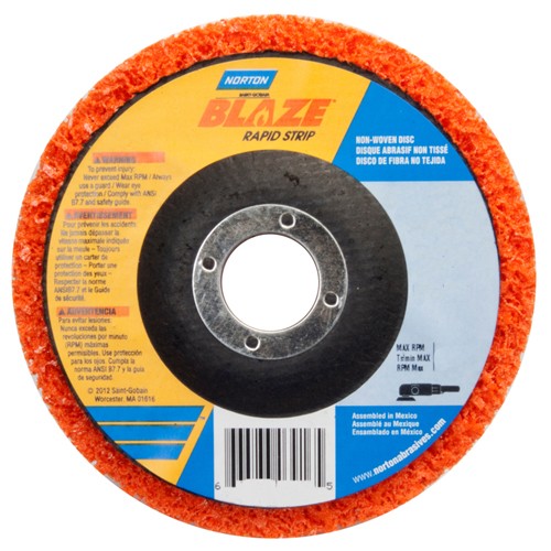 4-1/2″ Depressed Center Finishing Disc Rapid Strip Extra Coarse Grit - Exact Tool & Supply