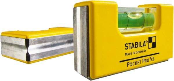 Stabila - Tubular & Pocket Levels Mounting Type: Pocket Clip Mounting Direction: Horizontal/Vertical - Exact Tool & Supply