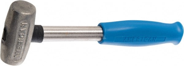 American Hammer - 4 Lb Head 1-5/8" Face Zinc Aluminum Alloy Nonmarring Hammer - Exact Tool & Supply
